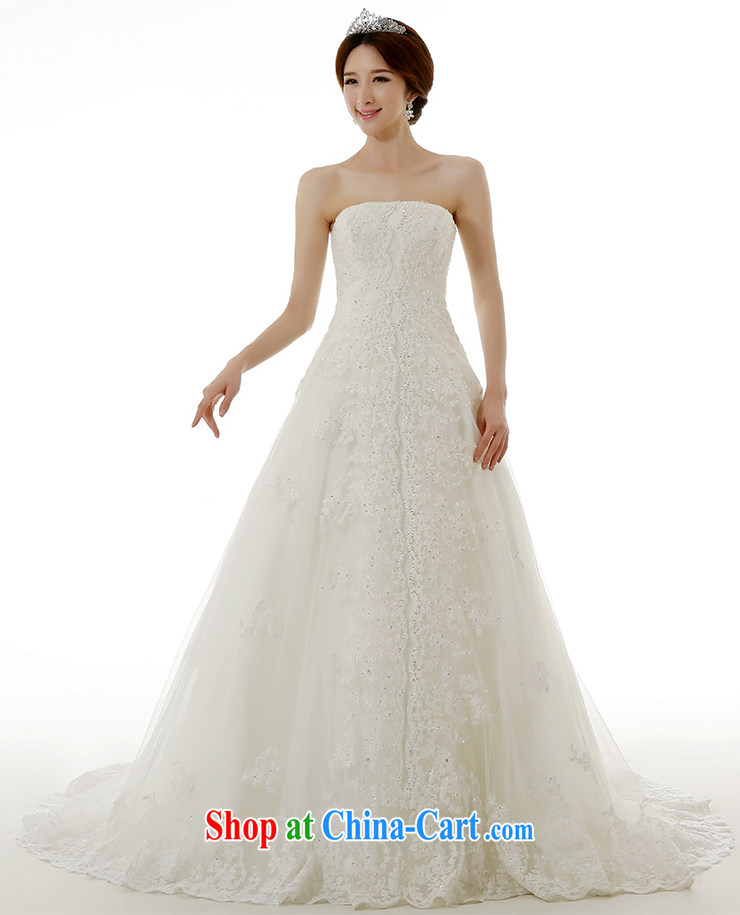 Dirty comics 2015 spring and summer new stylish Korean wiped chest lace large tail wedding dresses Korean Beauty Princess bride tied with lace-tail wedding dresses white tailored pictures, price, brand platters! Elections are good character, the national distribution, so why buy now enjoy more preferential! Health
