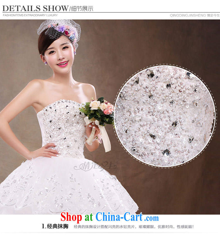 Love Life 2015 new Korean tie with bare chest lace wedding dresses larger wedding dress girls white XXL pictures, price, brand platters! Elections are good character, the national distribution, so why buy now enjoy more preferential! Health