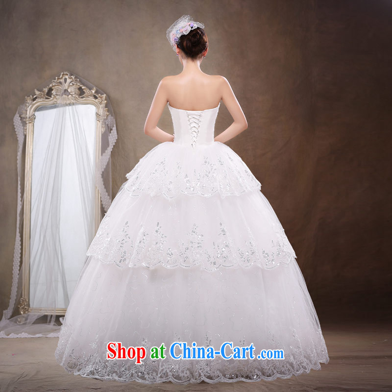 Love Life 2015 new Korean tie-in with bare chest lace wedding dresses larger wedding dress girls white XXL, love life, and, on-line shopping