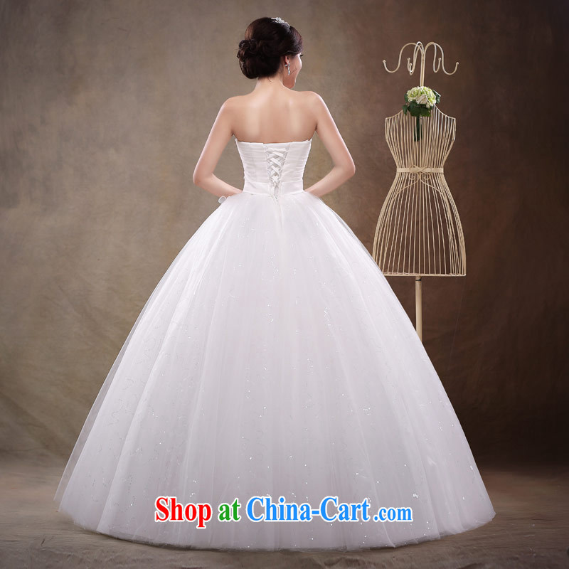 Love Life new 2015 diamond jewelry erase chest Korean bridal wedding dresses with straps Bow Tie wedding dress girls white XXL, love life, and shopping on the Internet