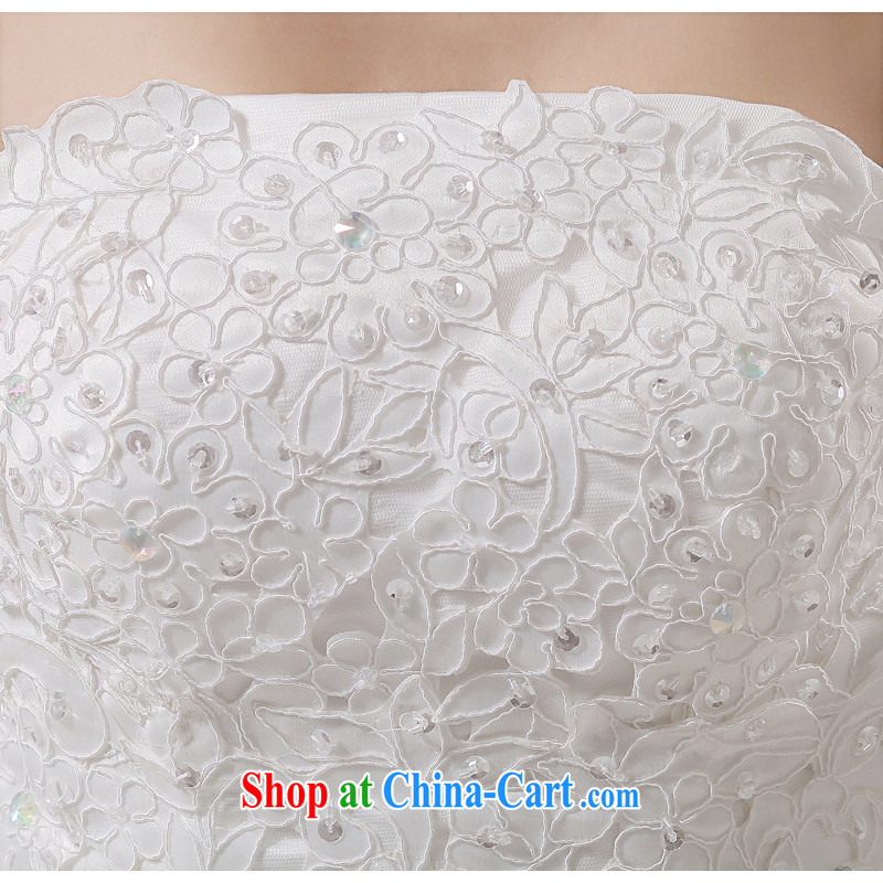 The United States, wedding dresses 2015 spring and summer Korean sweet Princess wedding retro lace bare chest beauty graphics thin straps with H - 64 white XL, AIDS, and the United States (Imeinuo), online shopping