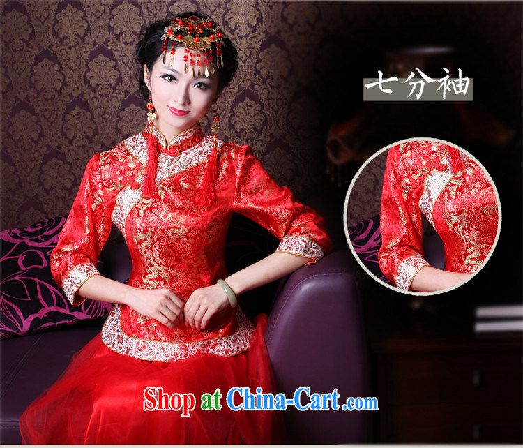 2014 new autumn and winter clothes wedding dress red traditional cuff wedding bridal dresses bows service 2146 21,467 sub-cuff XL pictures, price, brand platters! Elections are good character, the national distribution, so why buy now enjoy more preferential! Health