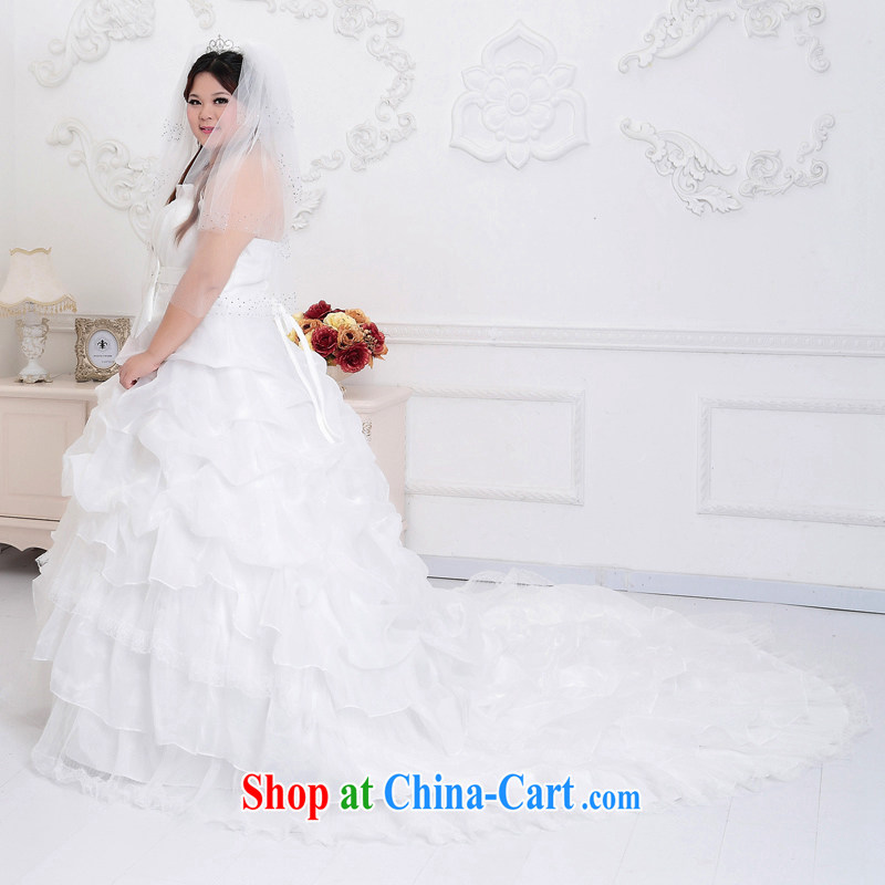 Moon 珪 guijin 2013 new wedding dresses larger wedding lace-tail beaded wedding BHS 51m White m White-tail XXL scheduled 3 Days from Suzhou shipping, 珪 Keun (guijin), online shopping