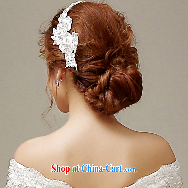 The United States and the bride's wedding dresses toast clothing and jewelry bridal and flower bridal wedding accessories lace inserts drill with flowers and ornaments white TH - 03 white, the United States, (Imeinuo), shopping on the Internet
