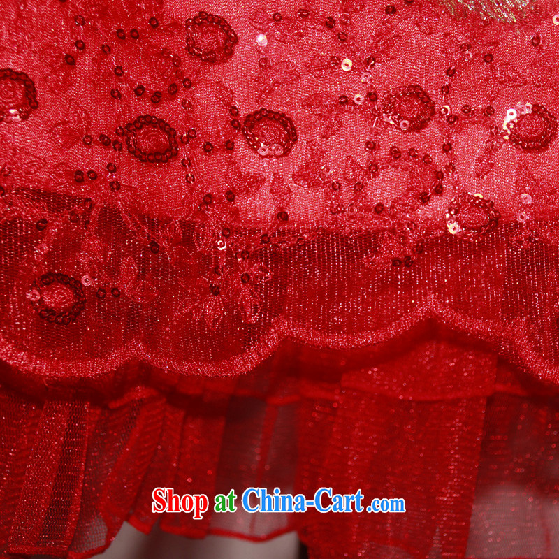Ruyi wind bride Chinese skirts wedding toast serving red embroidery dress Chinese qipao gift 4605 4605 red XL sporting, wind, shopping on the Internet