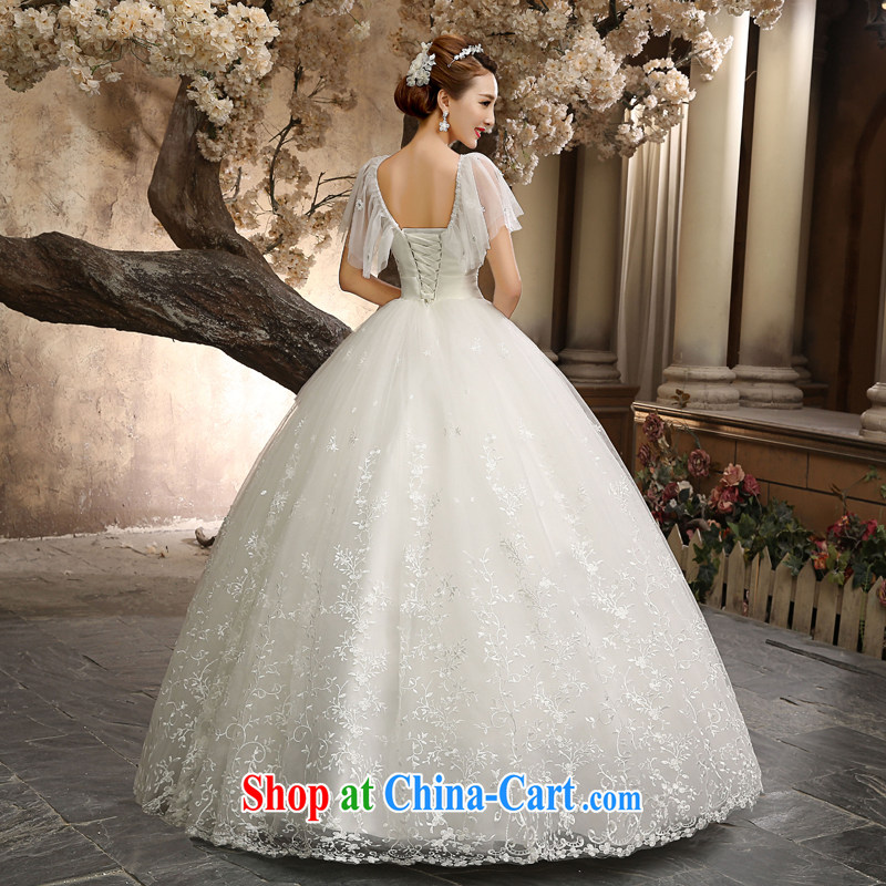 wedding dresses 2015 new autumn package shoulder shawl Palace antique lace larger graphics thin pregnant Princess Korean wedding custom marriages by go white XXL, honey, bride, shopping on the Internet
