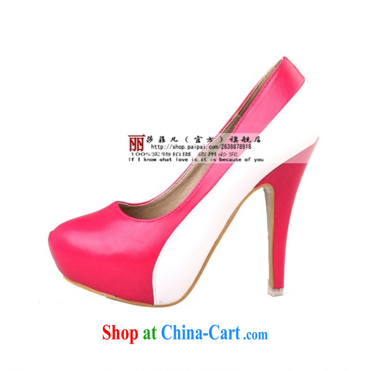 2014 new wedding shoes bridal wedding shoes high heel shoes waterproof single collision color tile ultra-high heel wedding shoes 9 pictures, price, brand platters! Elections are good character, the national distribution, so why buy now enjoy more preferential! Health