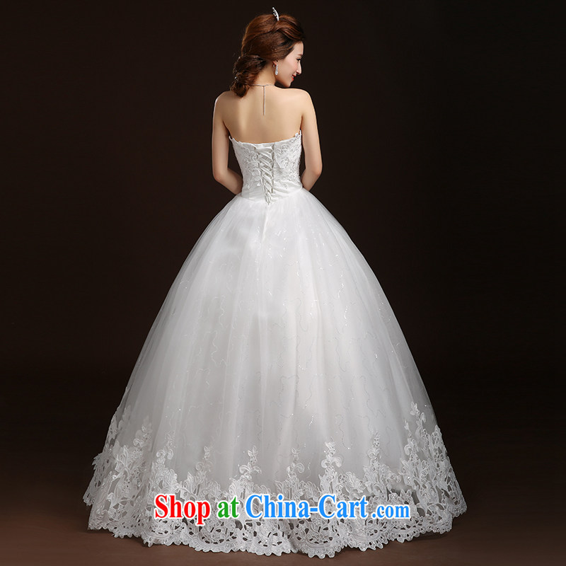 Ms Audrey EU Qi wedding dresses summer 2015 new stylish Korean wiped his chest lace-wood drill with a strap A Field wedding marriages retro wedding wedding female white customization with a $50 7 - 15 Day Shipping, Qi wei (QI WAVE), online shopping