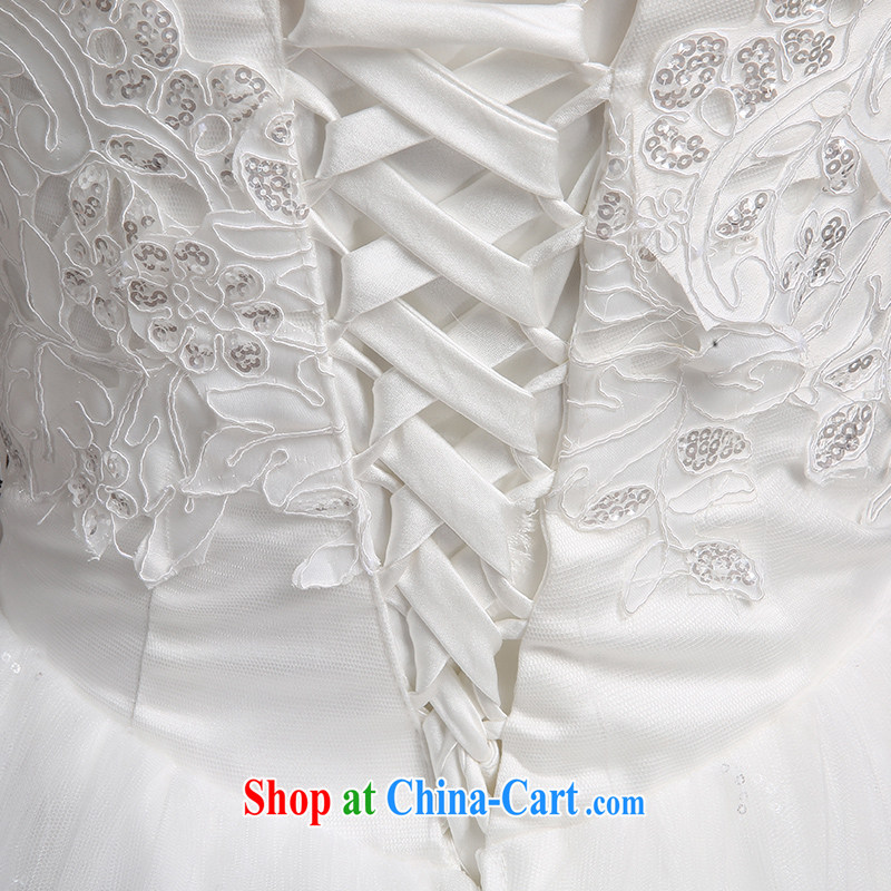 Ms Audrey EU Qi wedding dresses summer 2015 new stylish Korean wiped his chest lace-wood drill with a strap A Field wedding marriages retro wedding wedding female white customization with a $50 7 - 15 Day Shipping, Qi wei (QI WAVE), online shopping