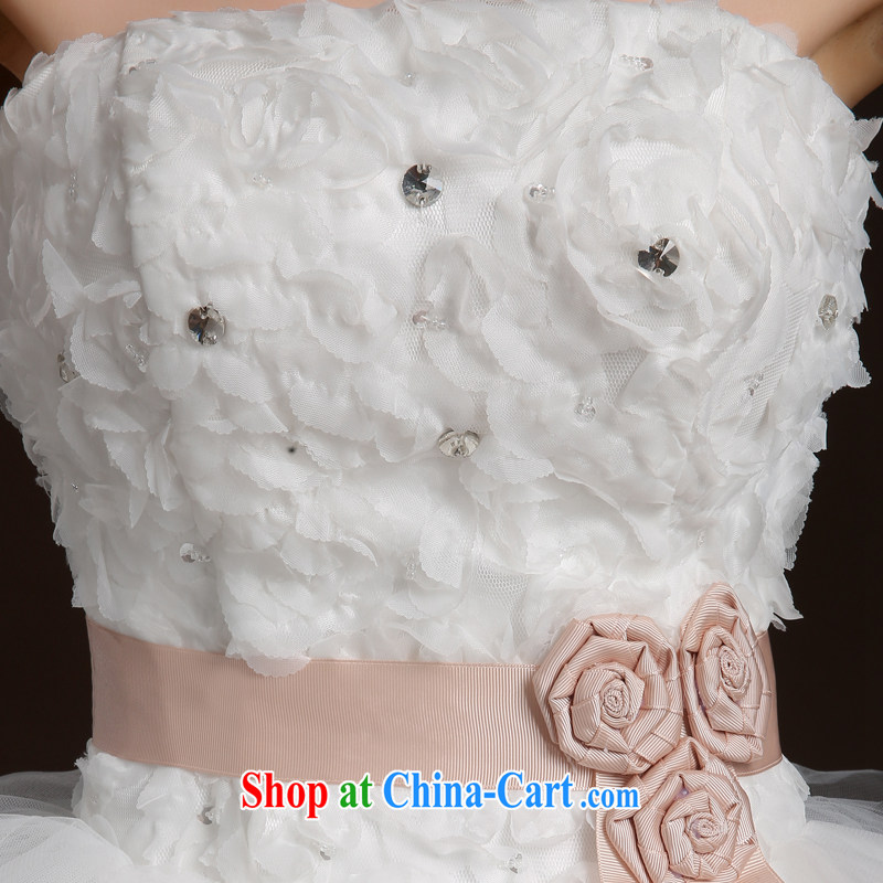 Ms Audrey EU Qi 2015 summer new Korean wiped his chest and end after a long wedding tie lace small tail tied with bridal gown moderator performance service white customization the $50 7 - 15 Day Shipping, Qi wei (QI WAVE), online shopping
