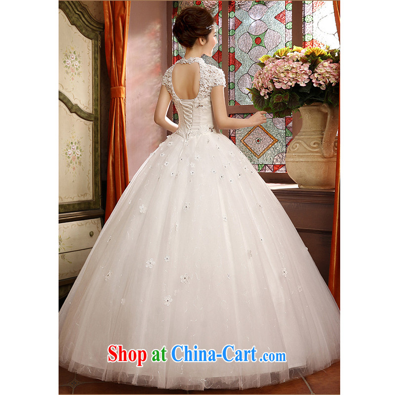 7 color 7 tone Korean version 2015 new lace with back exposed, for package shoulder a shoulder bridal wedding dresses H 039 white tailored (final), 7 color 7 tone, shopping on the Internet
