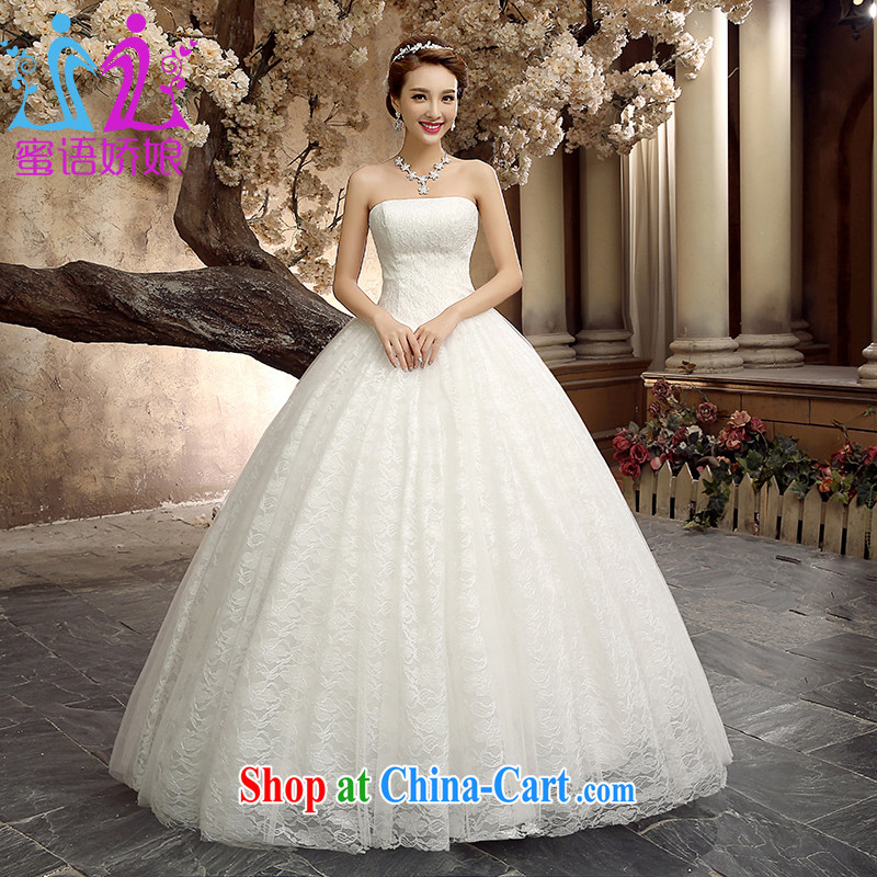 Honey, bride wedding dresses 2015 new paragraph to align with an elegant minimalist larger graphics thin marriages by Out Korean lace wedding white XL