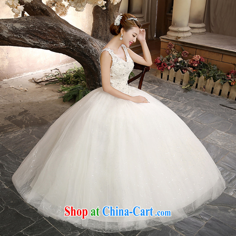 Honey, bride 2015 new wedding dresses V style sweet Princess marriages the code graphics thin straps with wedding white XXL, honey, bride, shopping on the Internet