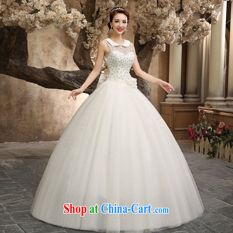 Honey, bride wedding dresses 2015 new paragraph to align with the Code graphics thin marriages by out lapel fresh modern style white wedding white XXL, honey, bride, shopping on the Internet