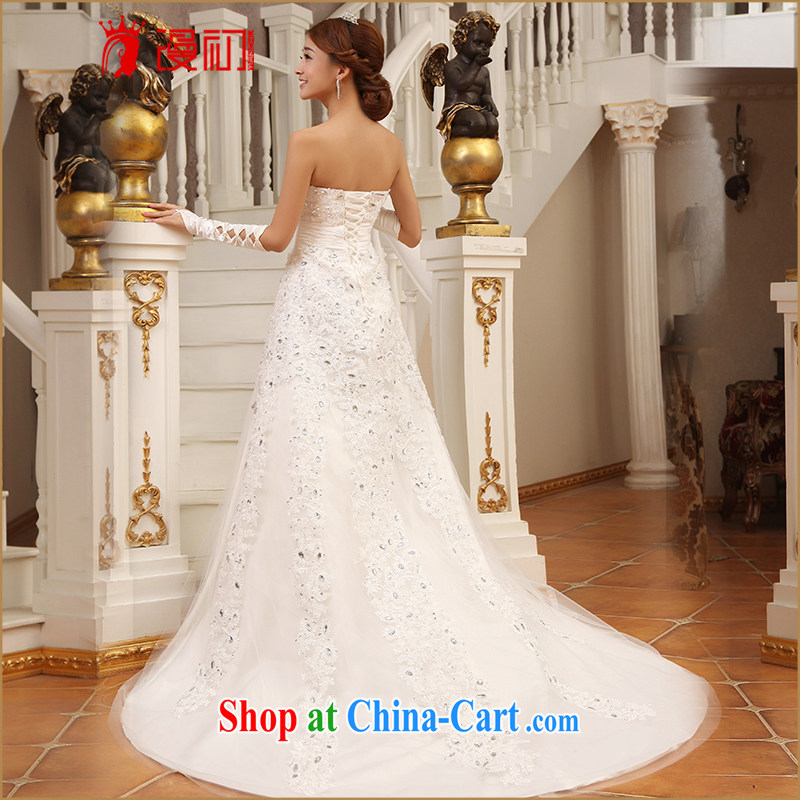 Early definition bridal wedding dresses new 2015 small tail Princess wedding wiped chest tail wedding white XXL, diffuse, and shopping on the Internet