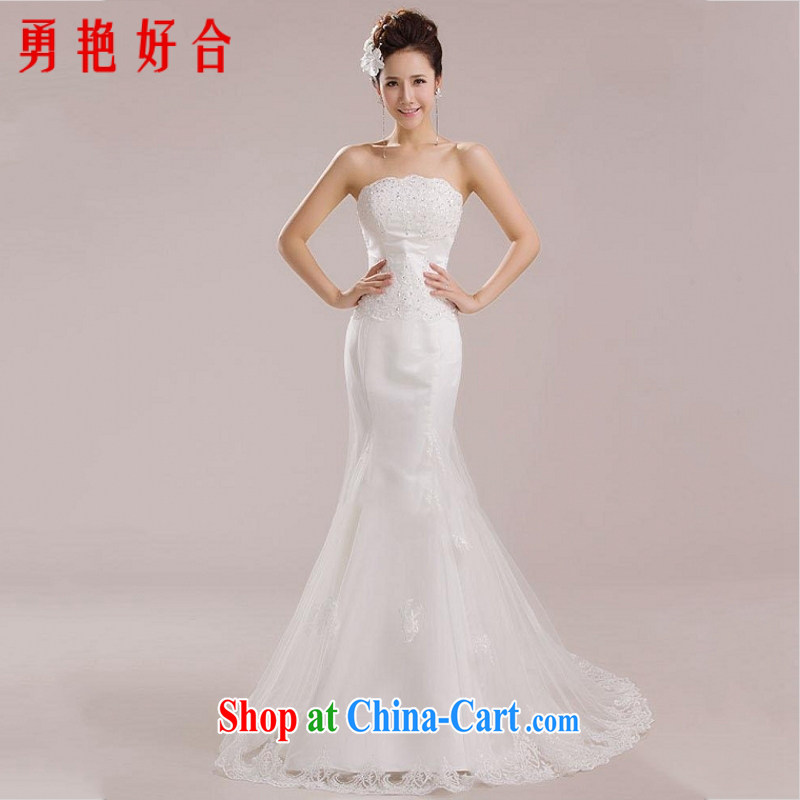 Yong-yan and European and American red wiped his chest wedding dresses 2015 new crowsfoot marriages served toast small-tail wedding Red. size is not final, and Yong-yan good offices, shopping on the Internet