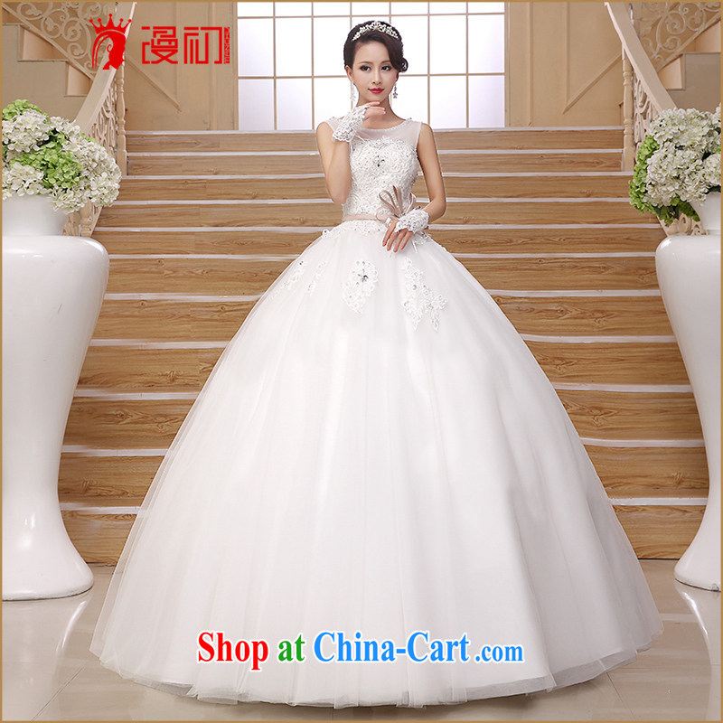 Definition 2015 early spring and summer New Field shoulder wedding sweet temperament marriages lace sexy bare chest wedding white XXL