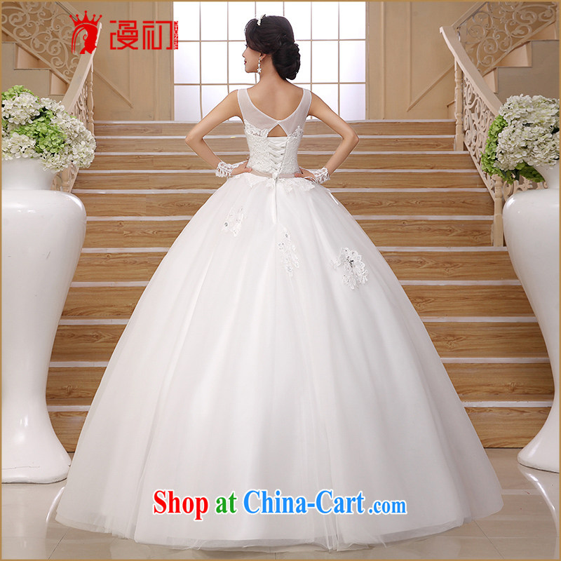 Definition 2015 early spring and summer New Field shoulder wedding sweet temperament marriages lace sexy bare chest wedding white XXL, diffuse, and shopping on the Internet