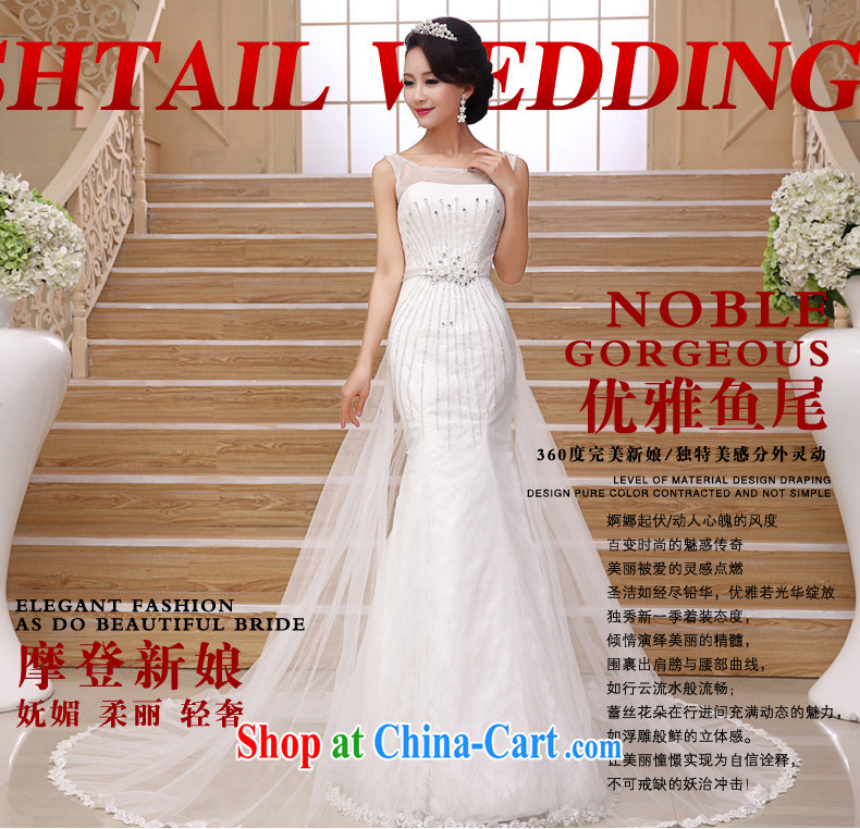 Early definition simple and small tail 2015 new stylish crowsfoot wedding luxury diamond shoulders marriages White Dress white XXL pictures, price, brand platters! Elections are good character, the national distribution, so why buy now enjoy more preferential! Health