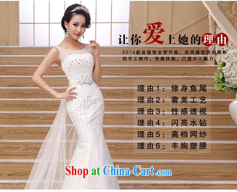 Early definition simple and small tail 2015 new stylish crowsfoot wedding luxury diamond shoulders marriages White Dress white XXL pictures, price, brand platters! Elections are good character, the national distribution, so why buy now enjoy more preferential! Health