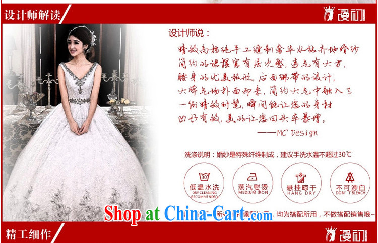 Early definition 2015 new wedding dresses Deep V collar double-shoulder Korean version with bridal graphics thin pregnant wedding white XXL pictures, price, brand platters! Elections are good character, the national distribution, so why buy now enjoy more preferential! Health