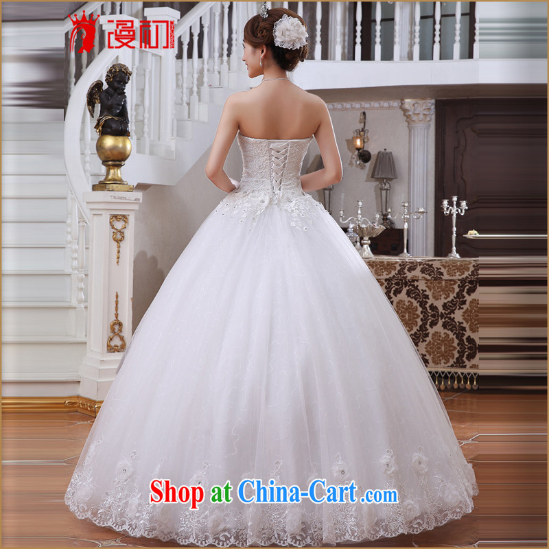 Early spread new 2015 wedding dresses Korean bridal beauty with bare chest beauty graphics thin spring and summer wedding white XXL, diffuse, and shopping on the Internet