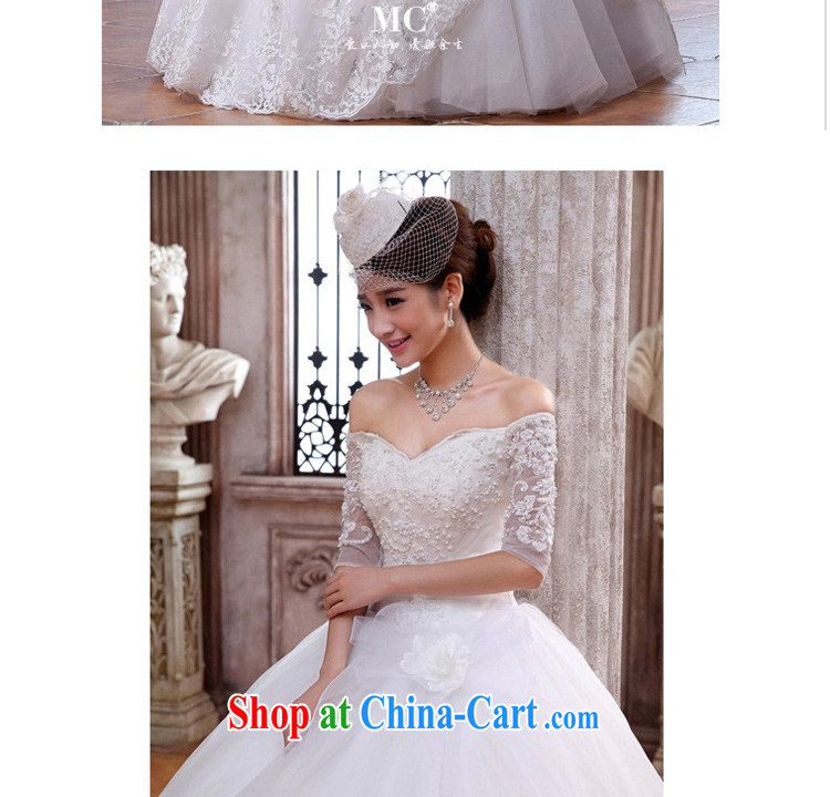 Early spread new 2015 Korean wedding a field in shoulder cuff wedding dresses large ultra-skirts swing wedding white XXL pictures, price, brand platters! Elections are good character, the national distribution, so why buy now enjoy more preferential! Health