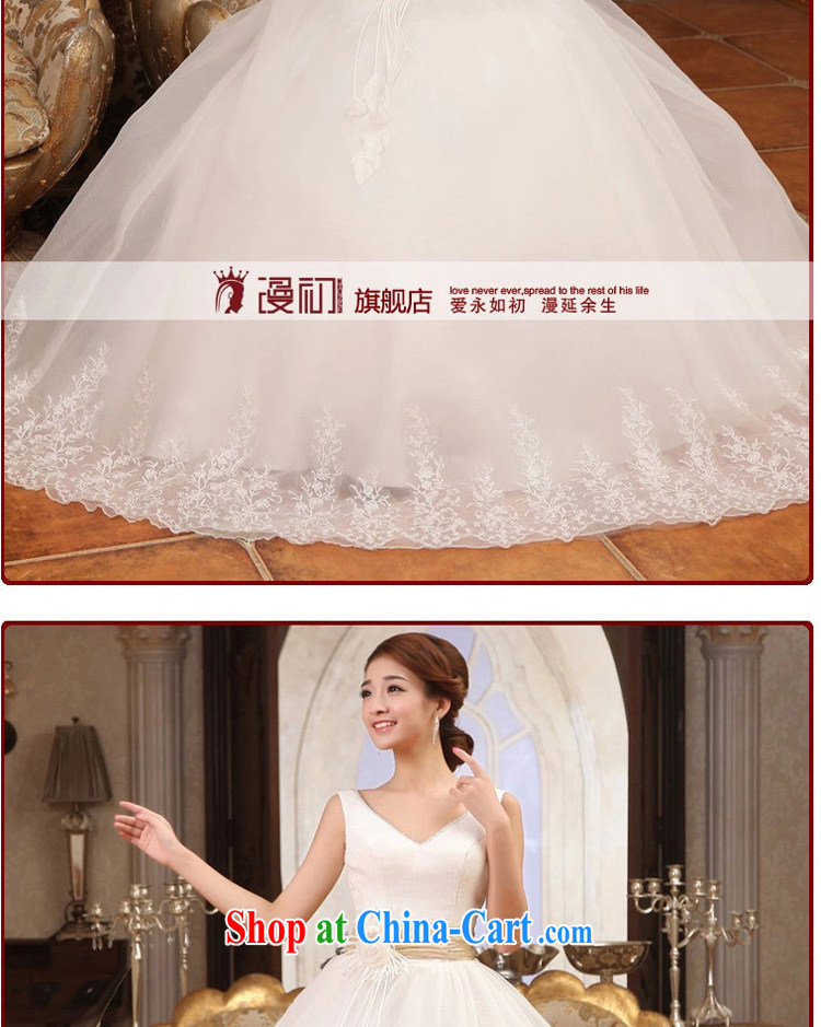 Definition 2015 early New V collar sexy shoulders with shaggy dress wedding Korean bridal Princess wedding dresses white XXL pictures, price, brand platters! Elections are good character, the national distribution, so why buy now enjoy more preferential! Health