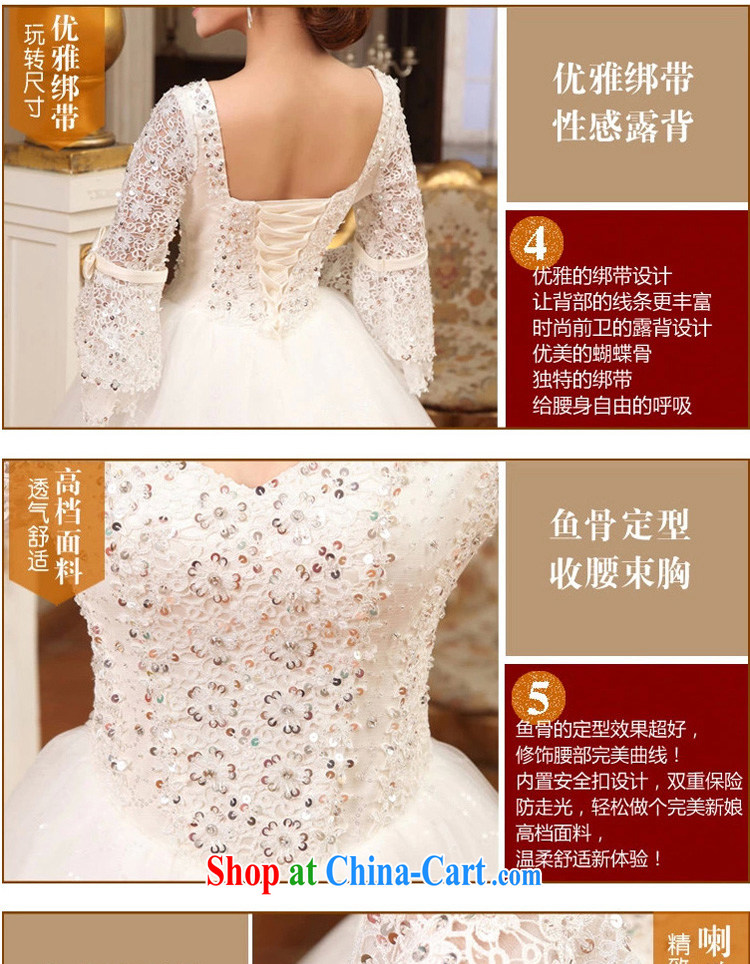 Early definition wedding dresses 2015 new luxury lace water drilling Princess long-sleeved with wedding spring and summer bridal wedding white XXL pictures, price, brand platters! Elections are good character, the national distribution, so why buy now enjoy more preferential! Health