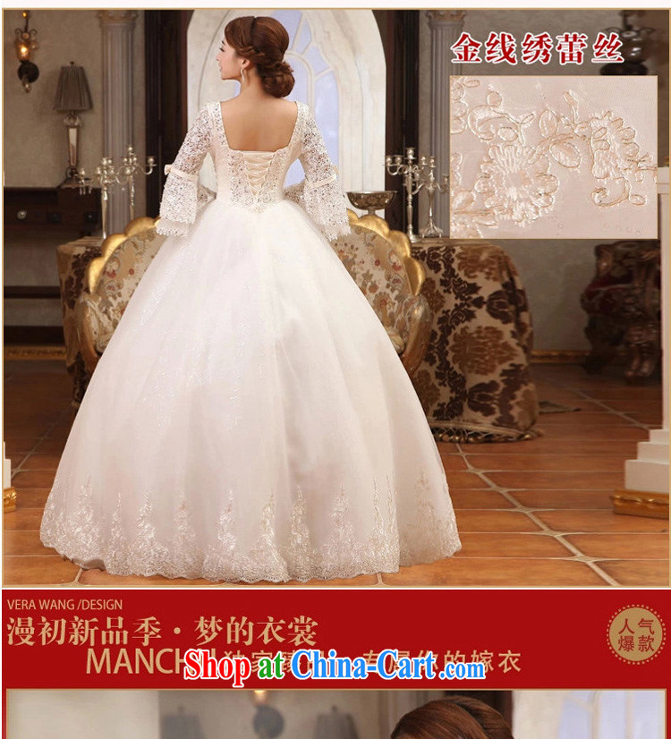 Early definition wedding dresses 2015 new luxury lace water drilling Princess long-sleeved with wedding spring and summer bridal wedding white XXL pictures, price, brand platters! Elections are good character, the national distribution, so why buy now enjoy more preferential! Health