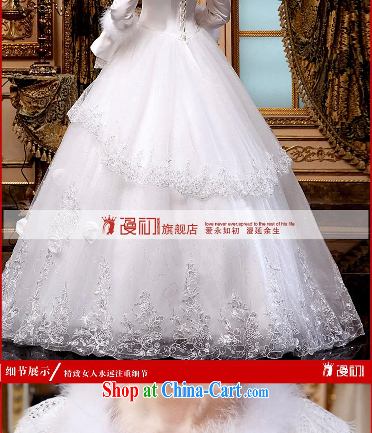 Diffuse early winter 2015 new bride wedding winter, long-sleeved thick wedding Korean video thin winter wedding dresses white XXL pictures, price, brand platters! Elections are good character, the national distribution, so why buy now enjoy more preferential! Health