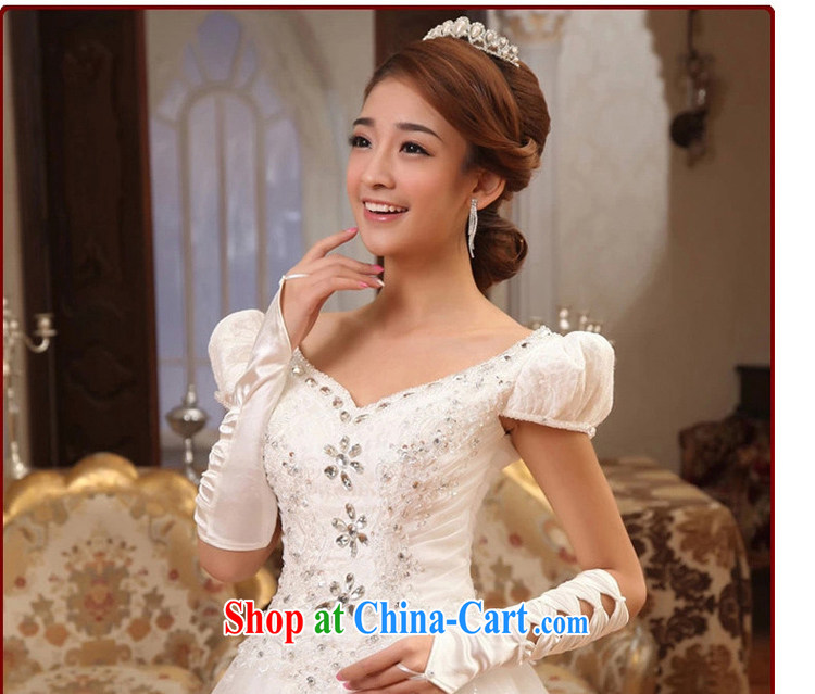 Early definition wedding dresses 2015 new sweet Princess bubble cuff wedding Korean video thin wedding dresses H white XXL pictures, price, brand platters! Elections are good character, the national distribution, so why buy now enjoy more preferential! Health