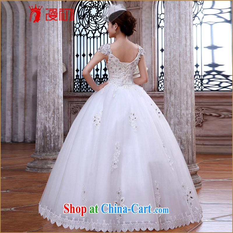 Early spread new, 20,151 field shoulder wedding Deluxe Big-tail lace wedding fashion with Korean video thin wedding tail wedding XXL, diffuse, and shopping on the Internet