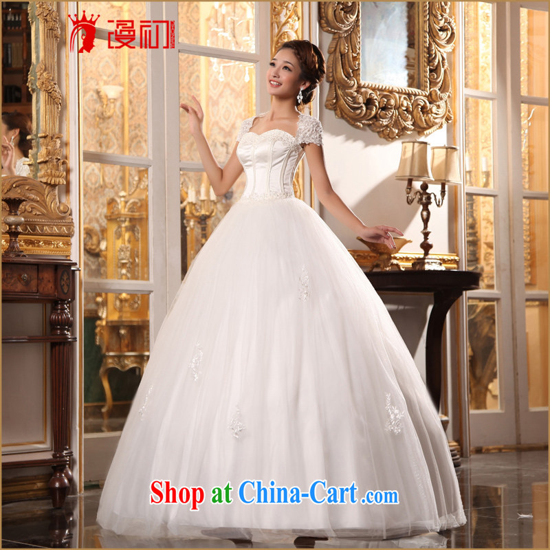 Early definition 2015 new Korean elegant bridal package shoulder lace wedding a shoulder with marriage wedding white XXL, diffuse, and shopping on the Internet