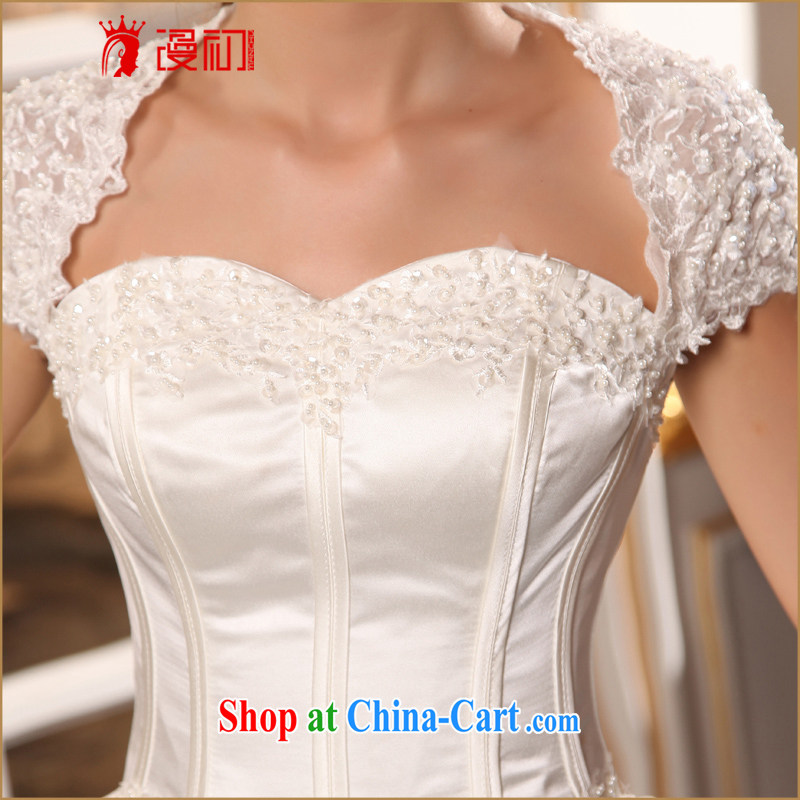 Early definition 2015 new Korean elegant bridal package shoulder lace wedding a shoulder with marriage wedding white XXL, diffuse, and shopping on the Internet