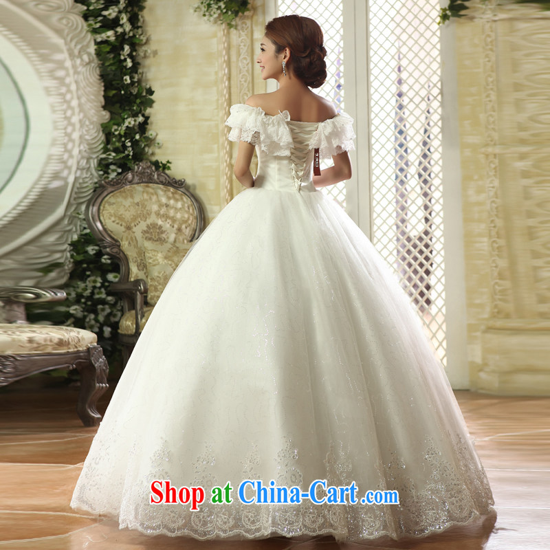 Early definition 2015 New Field shoulder wedding Korean flouncing for brides wedding dress video thin straps with wedding white XXL, diffuse, and shopping on the Internet