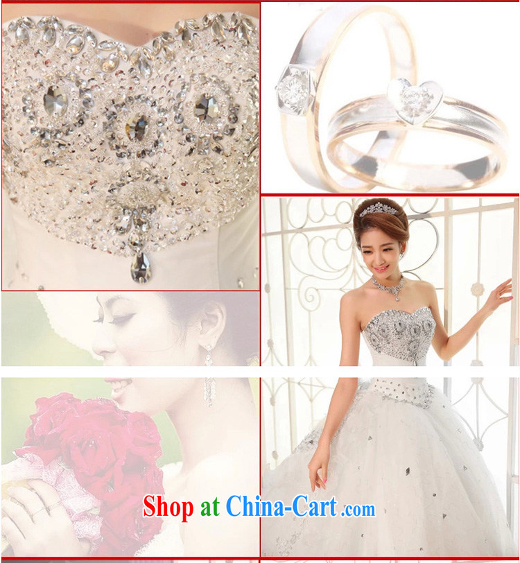 Early spread new 2015 wedding dresses Deluxe wipe chest Korean tail wedding high water drilling long-tail wedding white XXL pictures, price, brand platters! Elections are good character, the national distribution, so why buy now enjoy more preferential! Health