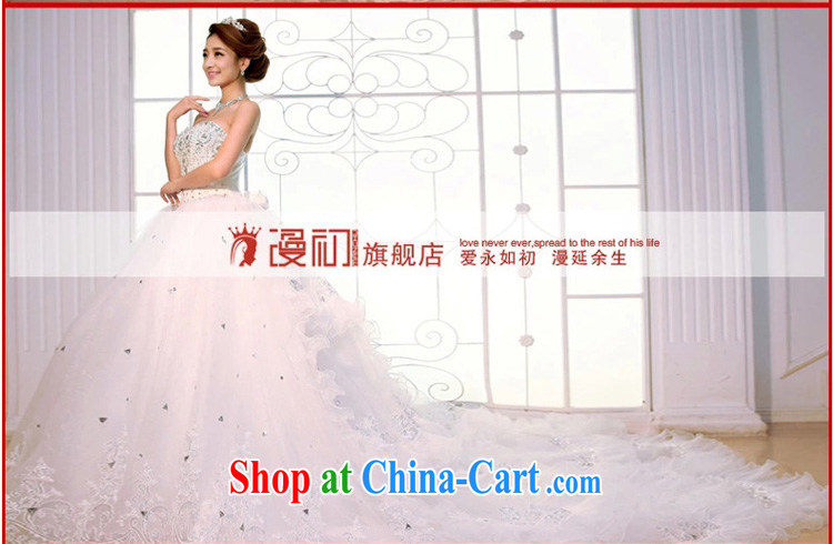 Early spread new 2015 wedding dresses Deluxe wipe chest Korean tail wedding high water drilling long-tail wedding white XXL pictures, price, brand platters! Elections are good character, the national distribution, so why buy now enjoy more preferential! Health