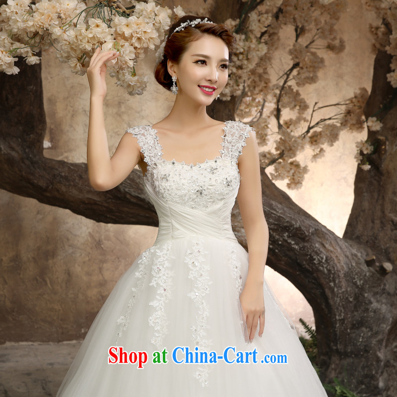 Honey, bride 2015 new pregnant wedding, Korean high-waist High-tail alignment to the strap off chest marriages by home style white dress with XXXL, honey, bride, shopping on the Internet