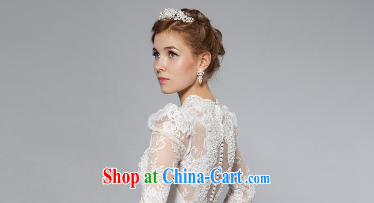 2015 new lace wedding dresses Palace terrace shoulder bag Korean version of the greater code custom parquet drill wedding dress long-sleeved retro, for 40121043 white XL code 30 days pre-sale pictures, price, brand platters! Elections are good character, the national distribution, so why buy now enjoy more preferential! Health
