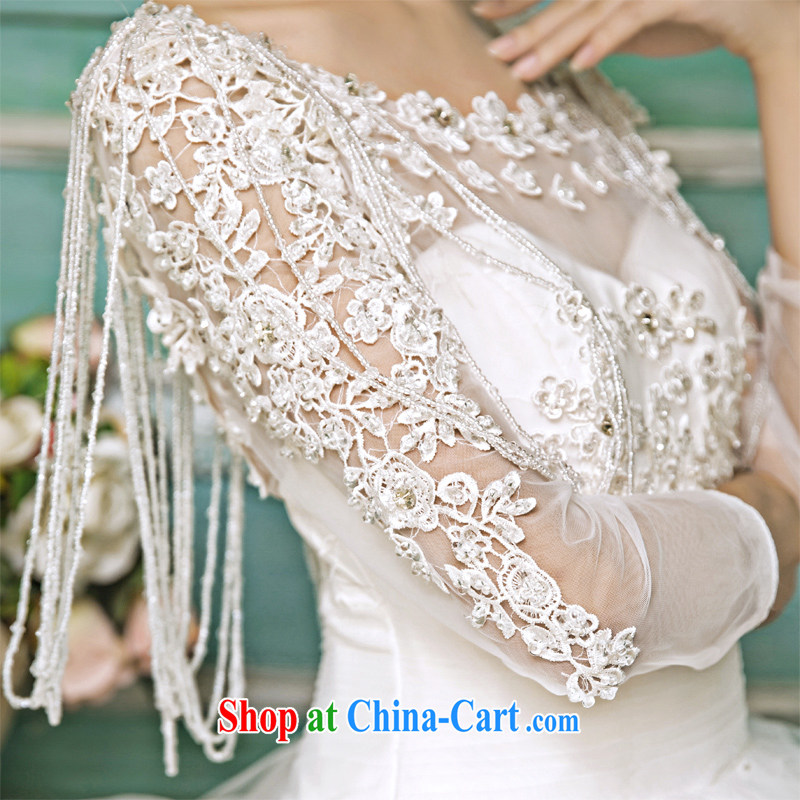 Honeymoon bridal 2015 new wedding dresses Korean retro lace double-shoulder wedding dresses with straps wedding white XL, Honeymoon bridal, shopping on the Internet