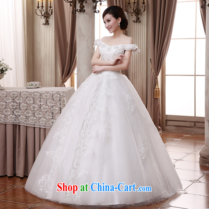 Honey, bride 2015 wedding dresses new Korean fashion a Field shoulder collar long-sleeved sweater, The Bride with white wedding can be made white XXXL, honey, bride, shopping on the Internet