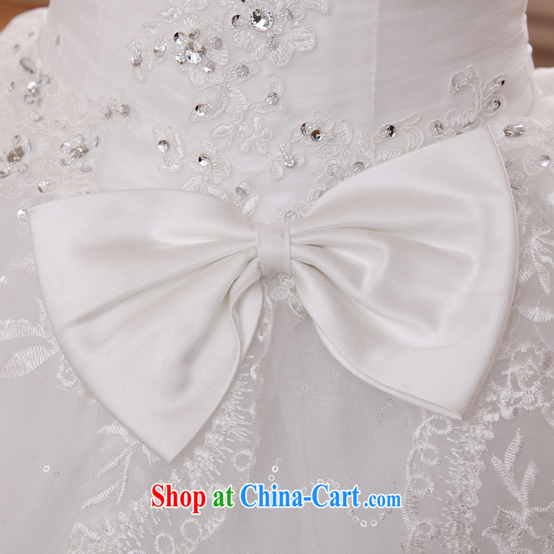 Honey, bride wedding dresses 2015 new Korean version wiped his chest to bind with the Code Princess elegant wedding dresses Home female white XXL, honey, bride, shopping on the Internet