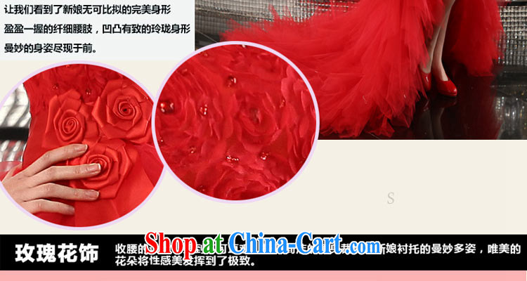Honey, bride 2015 new front short, long-tail wedding red lace Royal Princess Korean bridal toast serving red L pictures, price, brand platters! Elections are good character, the national distribution, so why buy now enjoy more preferential! Health