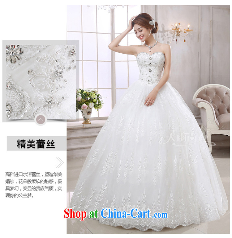 Rain is still Yi New wedding dress 2015 erase chest Korean high chest bare wood drill Princess by marriage with wedding HS 872 white M pictures, price, brand platters! Elections are good character, the national distribution, so why buy now enjoy more preferential! Health