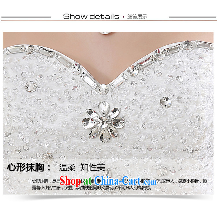 Rain is still Yi New wedding dress 2015 erase chest Korean high chest bare wood drill Princess by marriage with wedding HS 872 white M pictures, price, brand platters! Elections are good character, the national distribution, so why buy now enjoy more preferential! Health