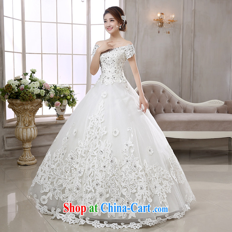 Rain is still Yi marriages 2015 new high-end Stylish European wind field shoulder parquet drill video thin white strap wedding HS 880 white XXL, rain is clothing, and shopping on the Internet