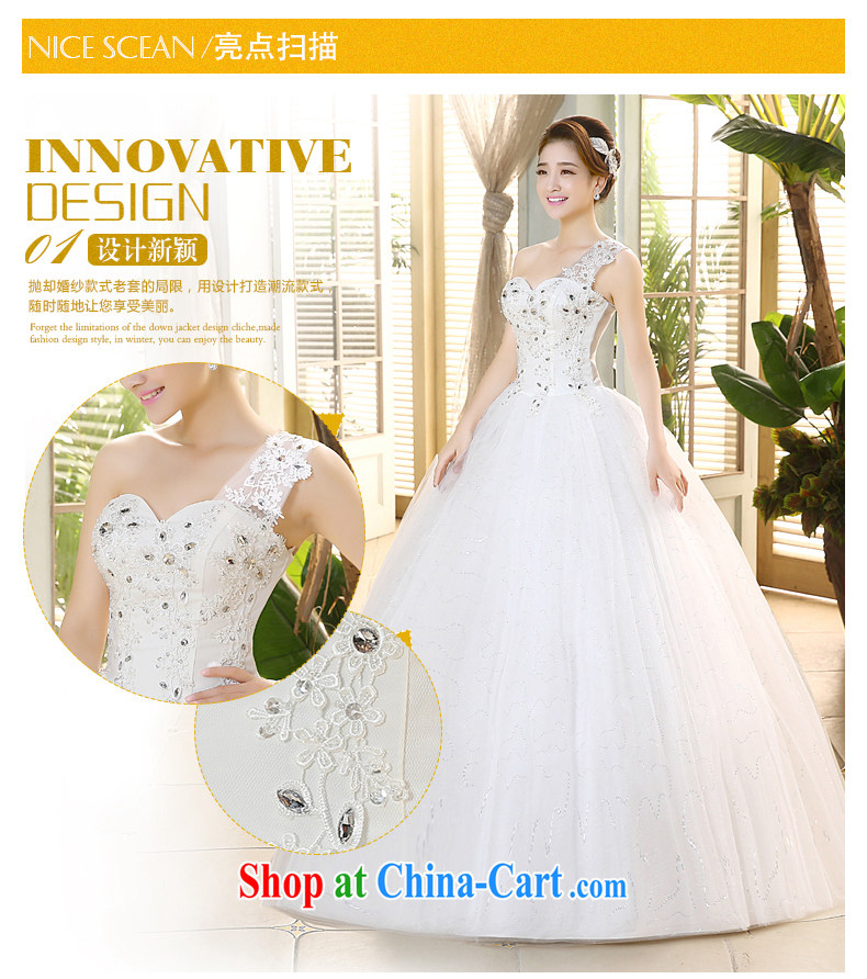 The United States, wedding dresses 2015 new gauze inserts drill lace flowers single shoulder Korean Beauty graphics thin straps with yarn H - 71 white XL pictures, price, brand platters! Elections are good character, the national distribution, so why buy now enjoy more preferential! Health