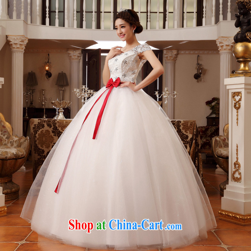 A good service in 2015, the royal bride wedding field shoulder lace large, thick MM graphics thin wedding dresses white 8XL, good service, and, shopping on the Internet