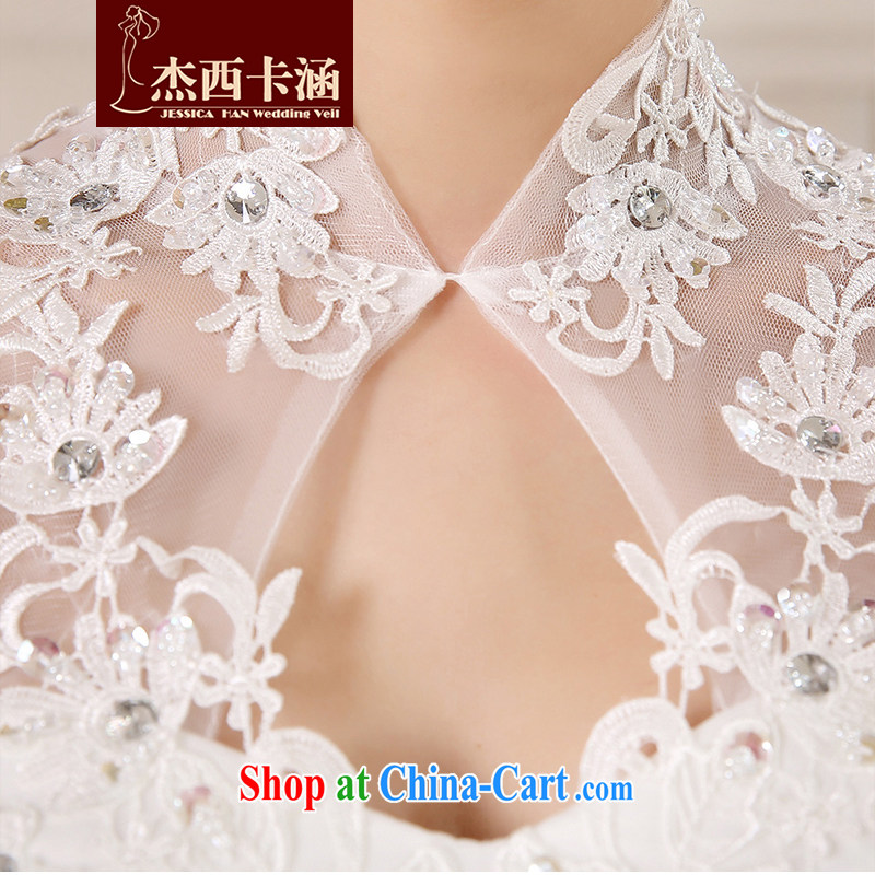 Jessica covered by wedding dresses 2014 new stylish, for package shoulder lace With marriages winter drilling Korean tie-cultivating graphics thin 2133 white XL, Jessica (jessica han), online shopping